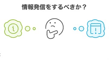 情報発信の対比