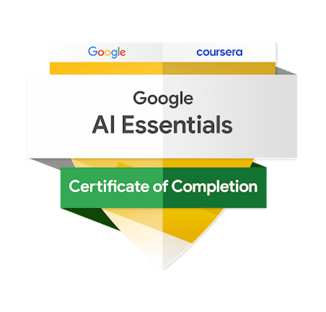 Google AI essentialsのバッジ